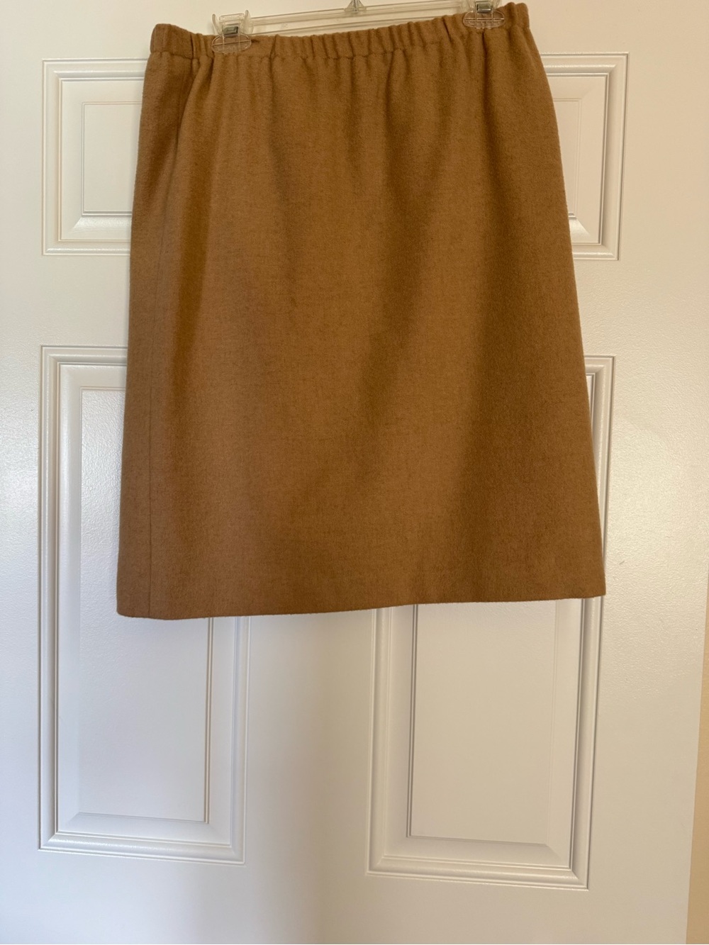 ORVIS Camel Skirt with Elastic Waist